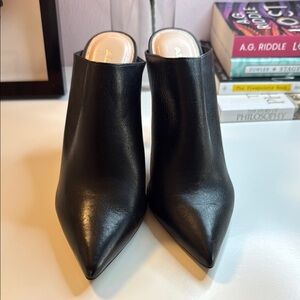 Aldo Black Pointed Toe Mules